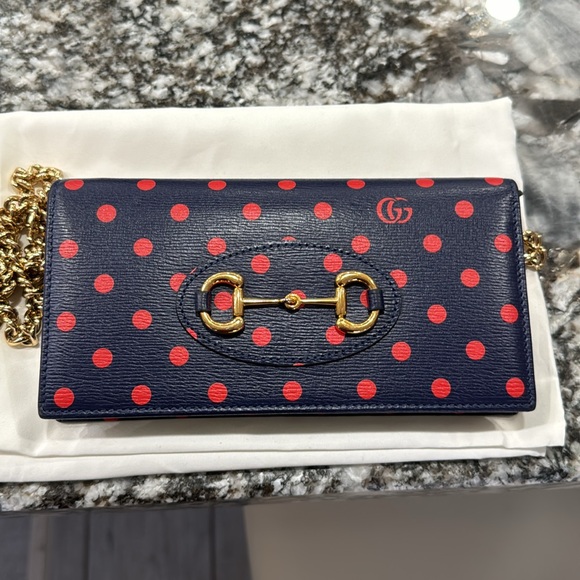 Gucci Horsebit 1955 chain purse polka dot - Picture 5 of 7
